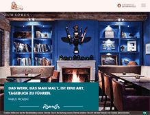 Tablet Screenshot of hotelzumloewen.de